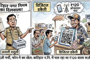 कटिहार नगर निगम के नाम पर फर्जी पर्ची और PhonePe से कथित वसूली का मामला